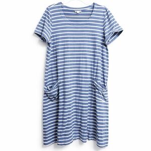 J. Jill Stripe Pocket Dress